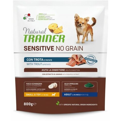 Trainer natural sensitive no grain hrana za pse - pastrmka - small&toy adult 800g Cene