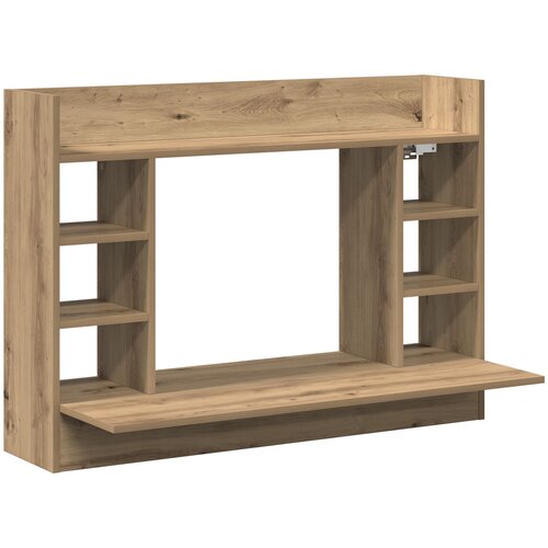 vidaXL Zidni stol crni hrast 105x48x75 cm konstruirano drvo Cijene