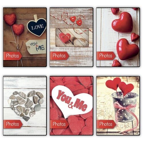 Zep mini foto album cuore motiv dva srca na &amp;scaron;tapiću 13x19cm/40 slika MC5740 Slike