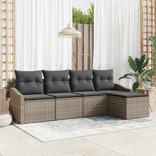  Set sofe 5 kom. Siva poliratan 233 x 117 x 85 cm Cene