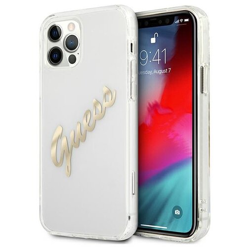 Guess OVITEK HARDCASE ZA IPHONE 12 PRO MAX 6.7 PROZOREN ZLAT, (21833565) Cene