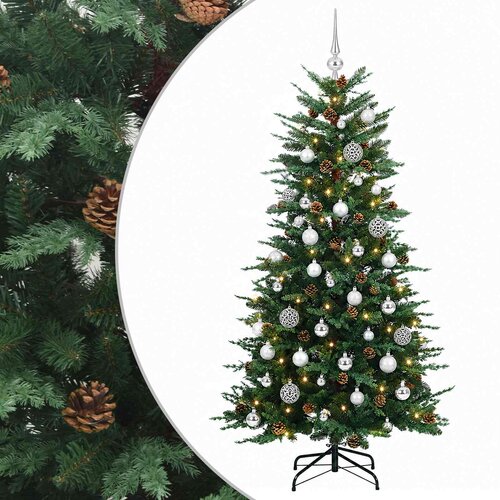  Umjetno božićno drvce s kuglicom 150 cm 150 LED lampica Slike