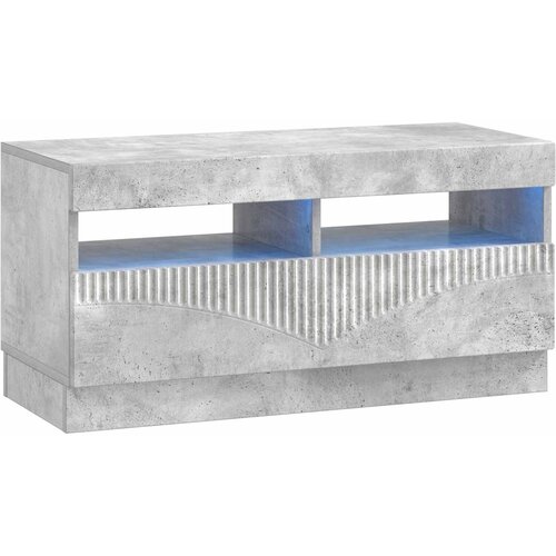  LED TV kabinet HOORN 3 kom. Betonska siva Konstruirano drvo 81 x 35 x 40 cm Slike