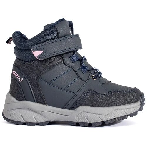 Shelvt Navy blue girls' insulated ankle boots Cene