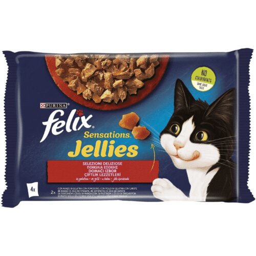 Friskies purina Felix Sensation Multipack Za Mačke Meso 4 x 85 g - 340 g Cene