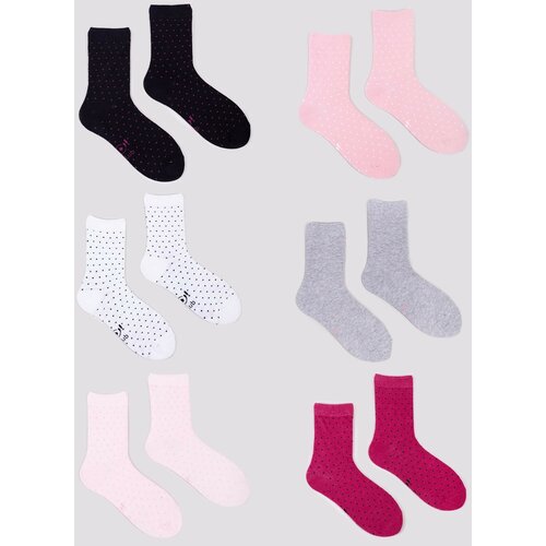 Yoclub Kids's Girls' Socks 6-Pack SKA-0128G-AA00 Slike
