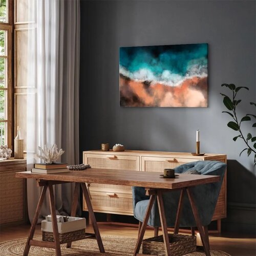  Slika - Waves in the Sand (1 Part) Wide 60x40 Premium Print Cene