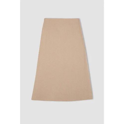 Defacto A Cut Elastic Waist Basic Plain Normal Waist Maxi Skirt