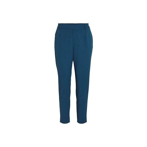 Vila Hlače VIVARONE HW SLIM PANT - NOOS 14087406 Modra Slike