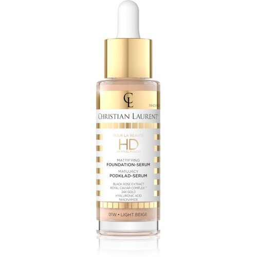 Christian Laurent Pour La Beaut&amp;eacute; HD 4M Pixel Fusion posvjetljujući serum kao baza za lice nijansa 01 Light Beige 32 ml Slike