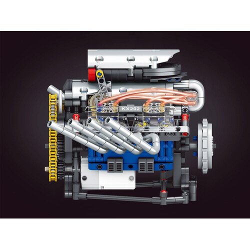  Tehnički blokovi Izradite MOTOR na baterije Svjetlo i kretanje 665 dijelova ZA5812 Slike