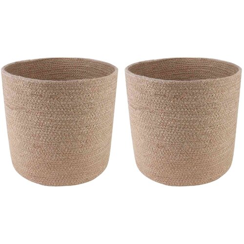 Set saksija za biljke 2 pcs Prirodna &Oslash; 28 x 28 cm 100% Jut Cijene