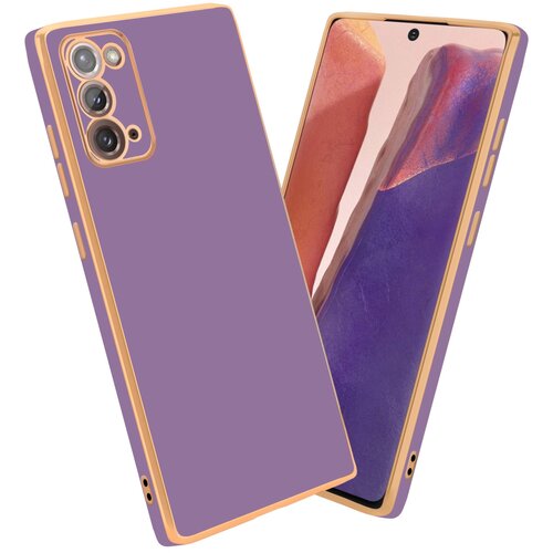  Ohišje, združljiv s Samsungom v sijajnem vijoličnem - zlati - zaščitni pokrov iz fleksibilnega silikona TPU in z zaščito pred kamero, (20604131) Cene