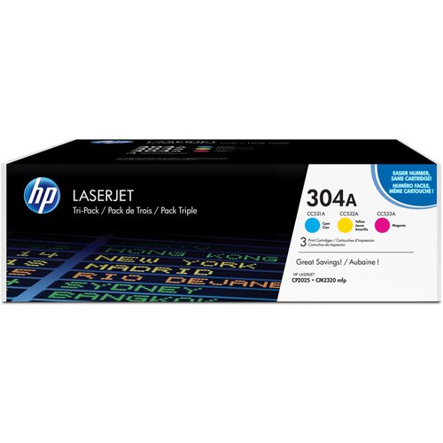 HP Toner 304A CF372AM Multipack (Cyan/Magenta/Gelb) je 2.800 Seiten" Cijene