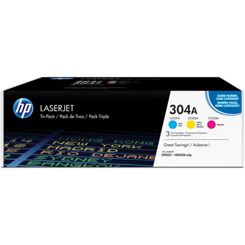 Hp Toner 304A CF372AM Multipack (Cyan/Magenta/Gelb) je 2.800 Seiten"