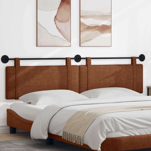 Držeće uzglavlje Zidne Smeđa 210 x 55 x 5 cm Antikni PU - Smeđa 200 cm bez LED Cijene