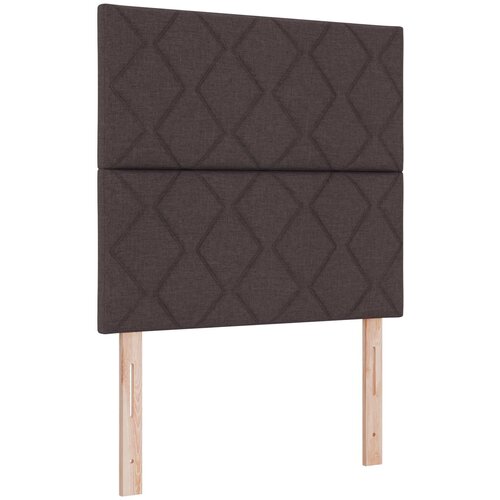  Boxspring krevet s madracem Tamno smeđa 120 x 200 cm Tkanina Slike
