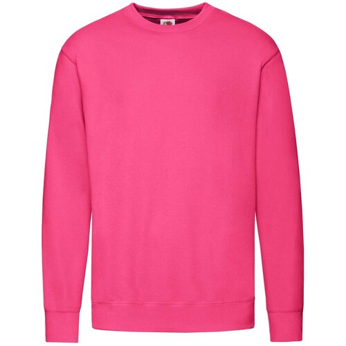 Fruit Of The Loom Pink Men&amp;#039;s Sweatshirt Lightweight Set-in-Sweat Sweat Slike