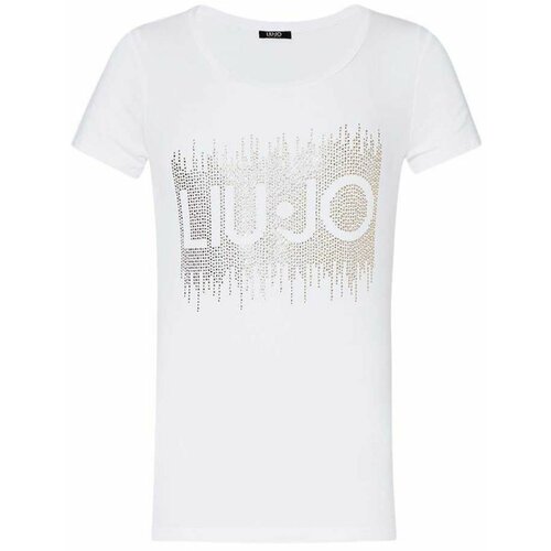 Liu Jo ženska logo majica sa cirkonima  LJVA4154 JS360 N9240 Cene