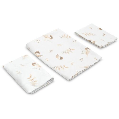 Sensillo Posteljina od dva elementa + plahta sparrow 100x135 cm Slike