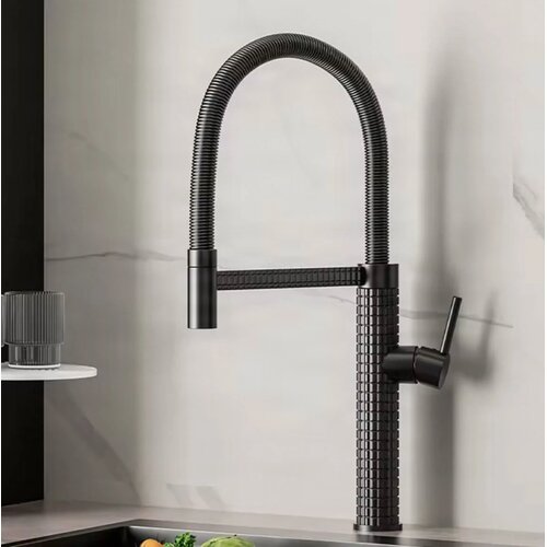 ELITE EDITION Kuhinjska pipa &amp;ndash; Dvignite svojo kuhinjo z eleganco pipe | Pipa za pomivalno korito KS1220 &amp;mdash; Črna Slike