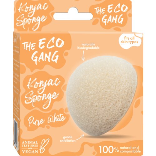 The Eco Gang Konjac Sponge - Pure White Slike