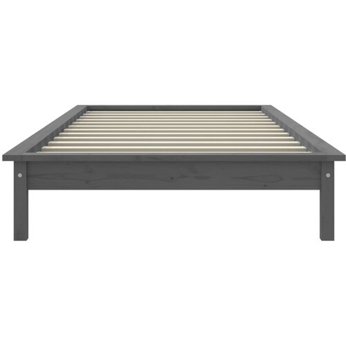  Okvir za krevet sivi od borovine 90 x 190 cm jednokrevetni Slike