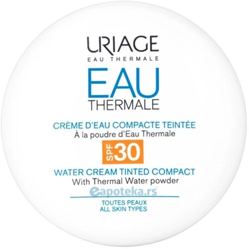 Uriage Eau Thermale Water Cream Tinted Compact SPF 30 svilnat puder za poenotenje tona kože 10 g Cene