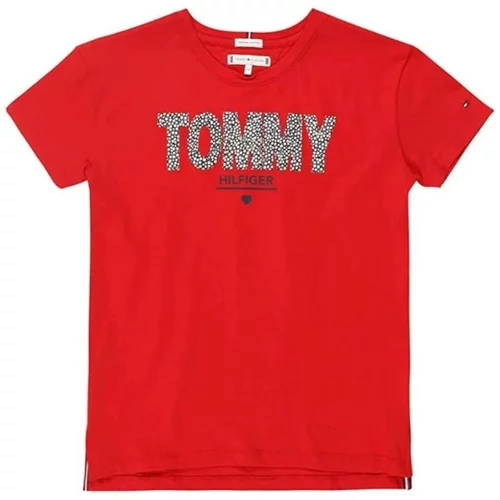 Tommy Hilfiger Majice s kratkimi rokavi - Rdeča