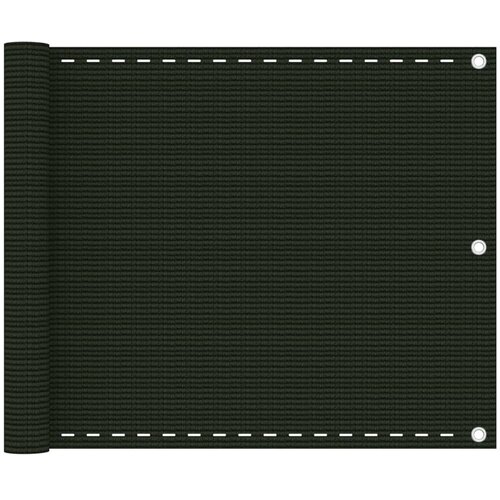 Balkonski zastor tamnozeleni 75 x 600 cm HDPE Cene