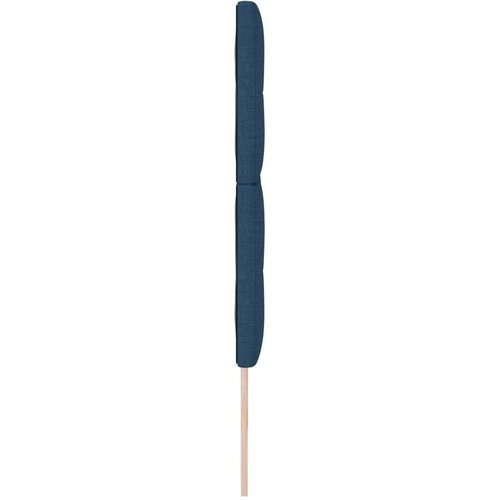  Naslon za glavu s gumbima plavi 200 cm tkanina Slike