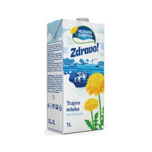 Mlekara Subotica zdravo mleko kravlje trajno 2% 1L tb Slike