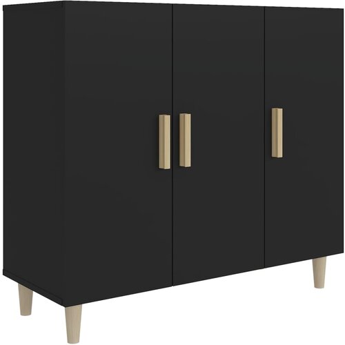 Maison Chic Komoda - Predalnik Črna 90x34x80 cm konstruiran les, (21716020) Slike