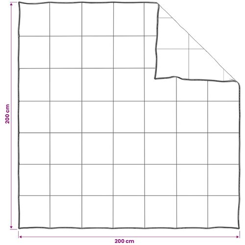  Set deka s jastukom Bijela 200 x 200 cm Poliester, Bambus Slike
