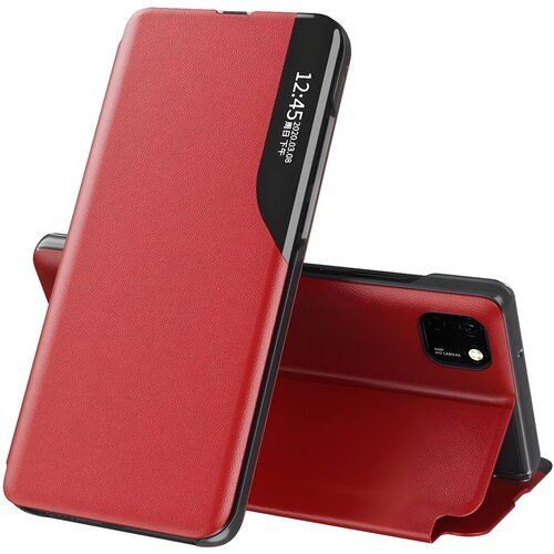 Elegantna knjižna futrola View Case za Huawei Y6P/Honor 9A - Crvena Slike