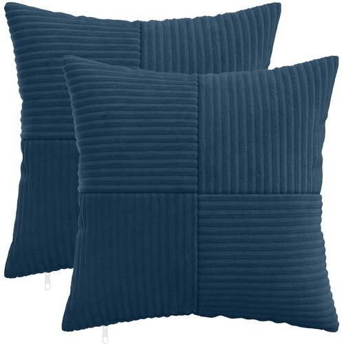  Presvlaka za jastuk 2 pcs ALMELO Mornarsko plava 50 x 50 cm Cene