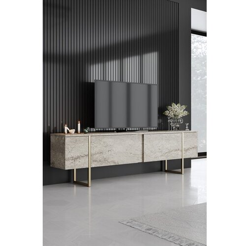 Hanah home TV komoda Luxe bež-zlatna Cene