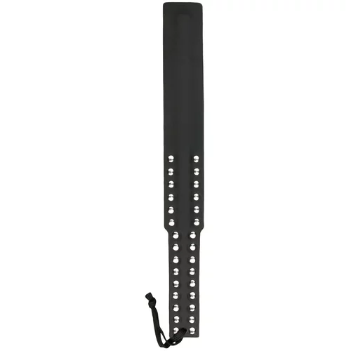 Easytoys Fetish Collection Long Leather Paddle - Studded