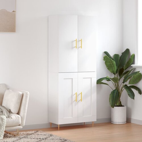 vidaXL Visoka komoda bijela 69 5x34x180 cm konstruirano drvo Cijene