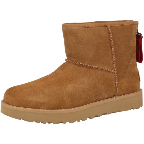 Ugg Gležnjarji W Classic Mini Logo Zip Kostanjeva Cene