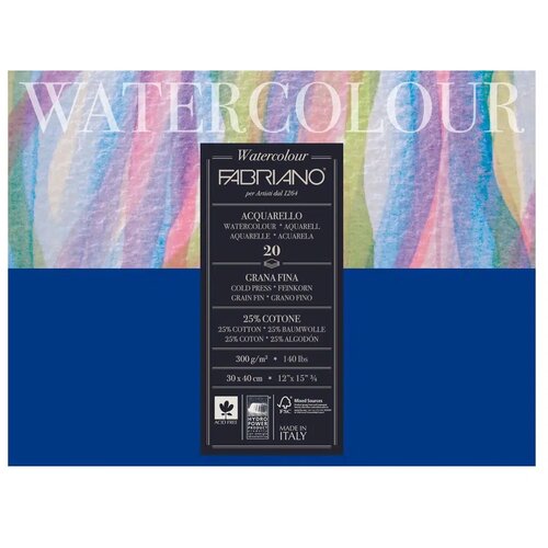 No Statovac Watercolor, blok CP, 30x40cm, 300gr, 20 lista, Fabriano Slike