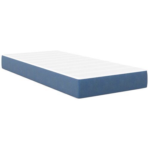 VidaXL Pocket Spring madrac plavi srednje tvrd 90x190x20 cm tkanina Slike
