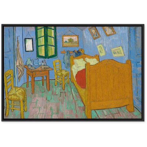  Slika - Vincent van Gogh &amp;ndash; Bedroom in Arles 120x80 U crnom drvenom okviru Slike