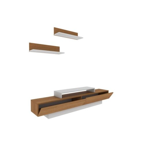 Hanah home TV komoda Lucy Oak-bijela Slike