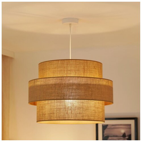  Brilagi - Visilica na sajli SPACE YUTE 1xE27/15W/230V prečnik 50 cm bež/bela Cene