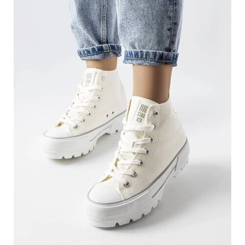 Big Star White high-top sneakers Cene
