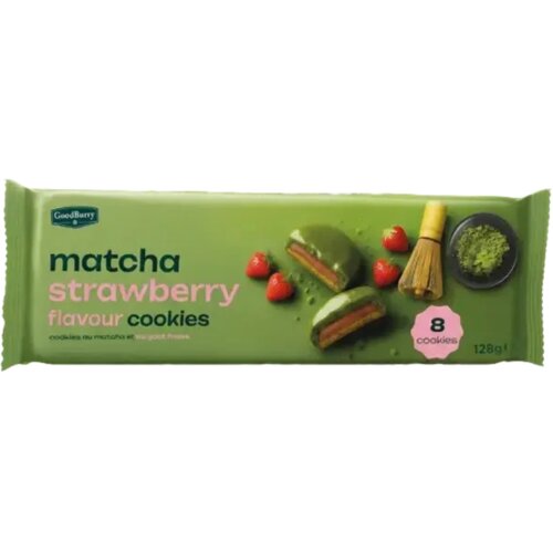  Keks GOODBURRY matcha jagoda 128g Slike