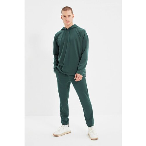Trendyol Emerald Green Men's Oversize Fit Tracksuit Set Slike
