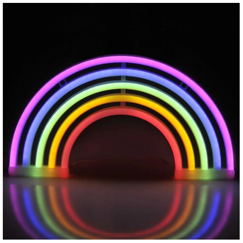  LED neonska zidna dekoracija RAINBOW LED/3W/3xAA USB višebojna Cene