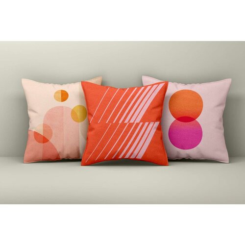 WALLXPERT Set ukrasnih jastučnica Asr_plw25-24, 43x43 cm, 3 komada, Šarene Cene